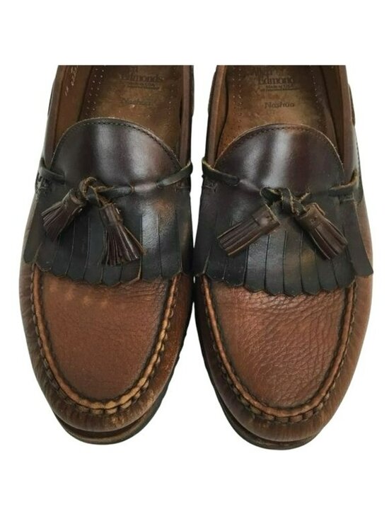 Allen Edmonds Nashua Kiltie Tassel Loafers Brown Mens 12 D